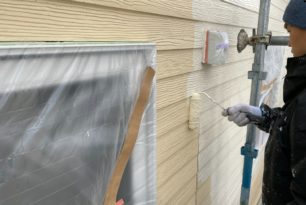 四日市市　塗替え塗装工事　外壁