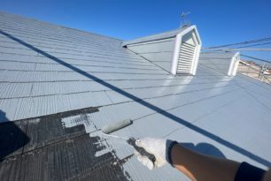 鈴鹿市　アパート塗替え塗装工事　屋根塗装